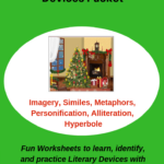 Christmas Fun With Literary Devices Packet | Katie'S Homeschool With Christmas Similes And Metaphors Worksheets