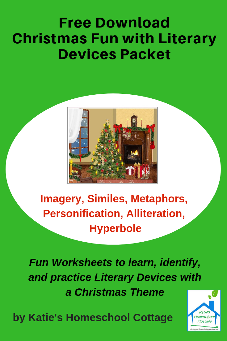 Christmas Fun With Literary Devices Packet | Katie&amp;#039;S Homeschool with Christmas Similes and Metaphors Worksheets