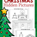 Christmas Hidden Pictures Worksheets   Mamas Learning Corner With Christmas Picture Find Worksheet