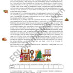 Christmas Holiday   Esl Worksheetcarlajdi With Regard To Christmas Vacation Worksheet