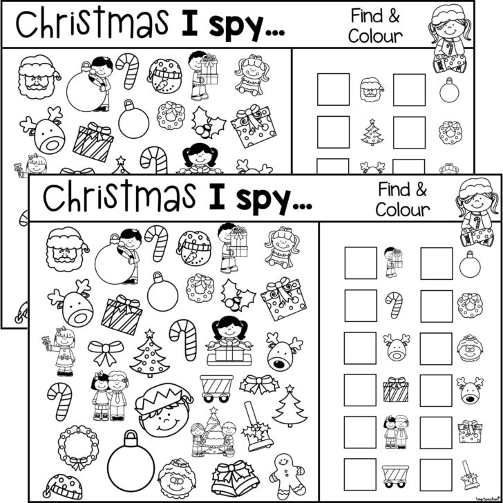 Christmas Picture Find Worksheet