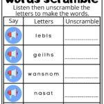 Christmas Interactive Worksheet Listen, Unscramble And Write The Regarding Christmas Unscramble Worksheets