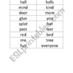 Christmas Magic Rhyming Words   Esl Worksheethelen2227 Inside Christmas Rhyming Words Worksheet