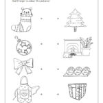 Christmas Matching – Worksheet Shop Inside Christmas Matching Worksheet