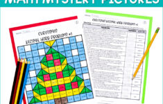 Christmas Math Activities Mystery Picture Worksheets with regard to Christmas Mystery Worksheets