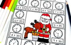 Christmas Math And Literacy 1St Grade No Prep Activities regarding Christmas Telling Time Worksheets