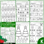 Christmas Math & Literacy Worksheets & Activities For Kindergarten For Christmas Math Worksheet Kindergarten