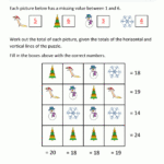 Christmas Math Worksheets For Christmas Values Worksheet Answers