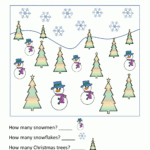 Christmas Math Worksheets For Kindergarten Throughout Christmas Themed Worksheets For Preschool