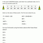 Christmas Math Worksheets (Harder) Intended For Christmas Math Worksheets Middle School