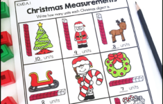 Christmas Measurement Activity for Christmas Measurement Worksheets