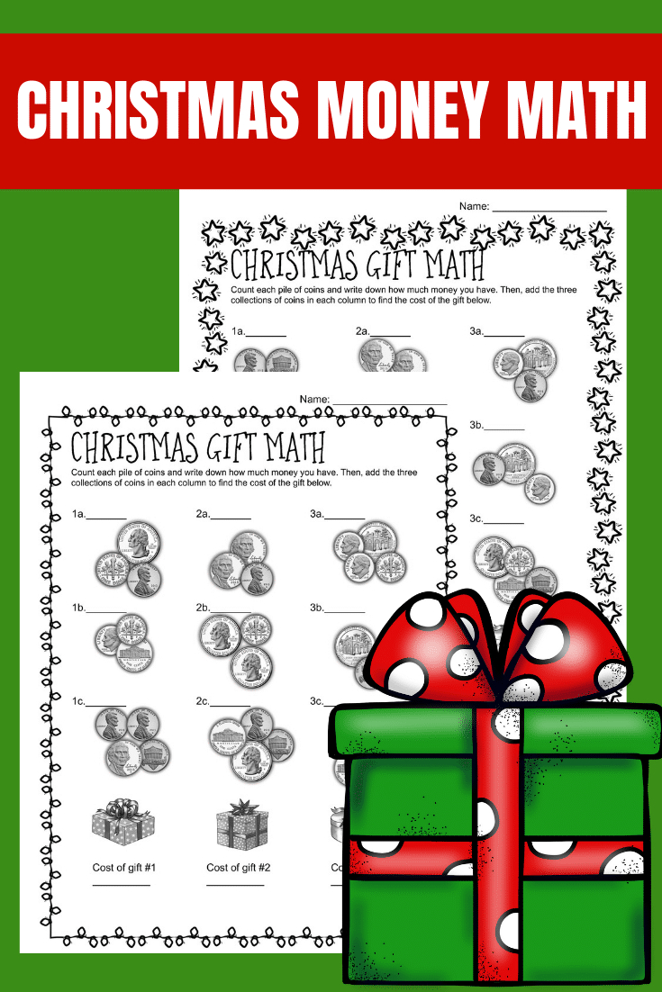 Christmas Money Math - Counting And Adding Coins - Only Passionate intended for Christmas Money Math Worksheets