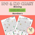 Christmas Numbers (100 And 120 Chart Activities With A Festive Pertaining To Christmas Missing Number Worksheets