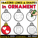 Christmas Ornaments Tracing Printables : Free 6 Fun Tracing With Christmas Ornament Worksheet