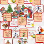 Christmas Party Board Game   Esl Worksheetelfelena Pertaining To Christmas Party Worksheets