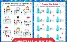 Christmas Piano Fun Frosty The Triad &amp; Holly Jolly Key Signatures throughout Christmas Piano Theory Worksheets