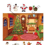 Christmas Prepositions. Listen And Draw Lines   Esl Worksheet Pertaining To Christmas Prepositions Worksheet