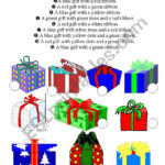 Christmas Presents   Esl Worksheetloebe Regarding Christmas Present Worksheet