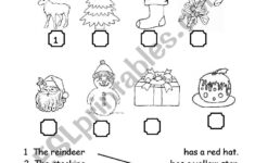 Christmas Primary School - Esl Worksheetamalthea81 for Christmas Primary Worksheets
