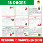 Christmas Reading Comprehension Christmas Worksheets Reading And For Christmas Themed Reading Comprehension Worksheets