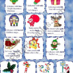 Christmas Rhymes   Esl Worksheetelfelena Inside Christmas Rhyming Words Worksheet