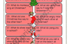 Christmas Riddles For Everyone - Esl Worksheetdturner in Christmas Riddles Printable Worksheets