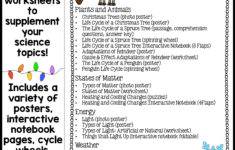 Christmas Science Worksheets No Prep Plants Animals Matter Winter regarding Christmas Science Worksheet