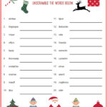 Christmas Scrambler Free Word Game Puzzle   Thrifty Mommas Tips Regarding Christmas Puzzles Worksheets