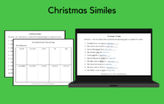 Christmas Similes | Speech Therapy Ideas within Christmas Similes Worksheets