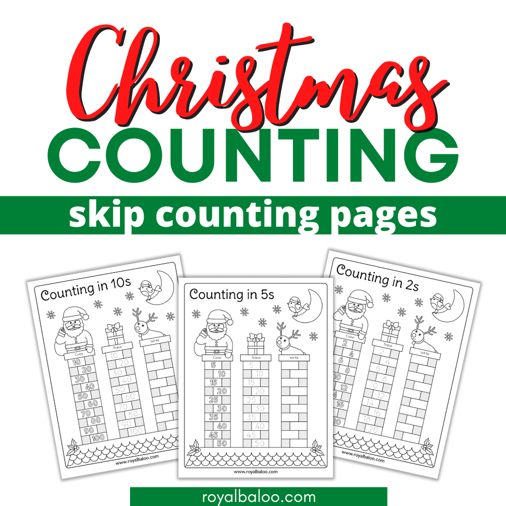 Christmas Skip Counting → Royal Baloo for Christmas Skip Counting Worksheets