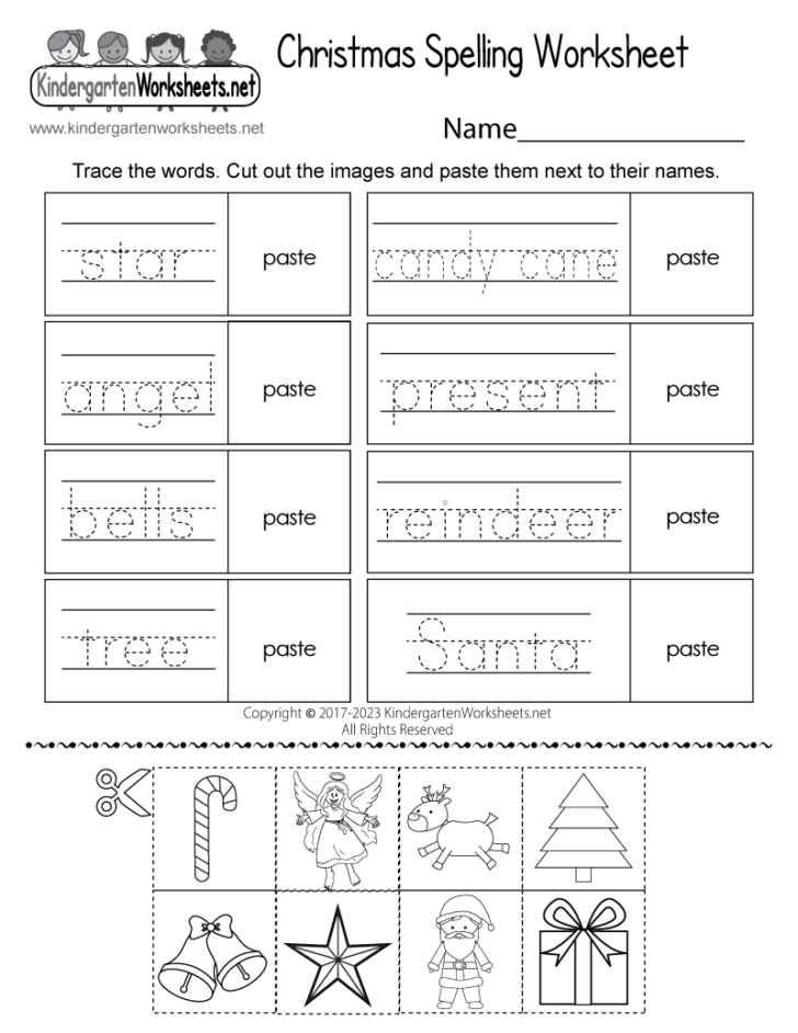 Christmas Phonics Worksheets Kindergarten