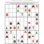 Christmas Sudoku Inside Christmas Sudoku Worksheet