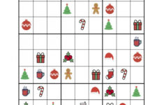 Christmas Sudoku inside Christmas Sudoku Worksheet