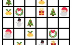 Christmas Sudoku Logical Reasoning Activity For Kids - Our Family Code throughout Christmas Sudoku Worksheet