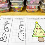 Christmas Symmetry Worksheets   Mirrored Drawing Activity | Teach In Christmas Symmetry Worksheets Free