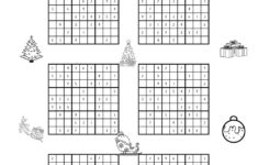 Christmas-Themed Sudoku Puzzles • Beeloo Printable Crafts And pertaining to Christmas Sudoku Worksheet