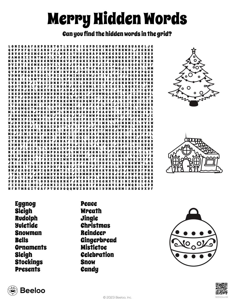 Christmas-Themed Word Searches • Beeloo Printable Crafts And within Christmas Word Search Printable Worksheets