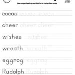 Christmas Themed Word Tracing Worksheets • Beeloo Printable Crafts Within Christmas Words Tracing Worksheets