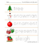 Christmas Tracing Worksheets   Raising Hooks Inside Christmas Tracing Worksheet