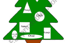 Christmas Tree - Shapes - Esl Worksheetan_Chika intended for Christmas Tree Shapes Worksheet