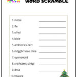 Christmas Word Scramble 1   Ezpzlearn Intended For Christmas Scramble Worksheet