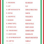 Christmas Word Scramble   14 Free Pdf Printables | Printablee With Christmas Word Scramble Worksheet Answers