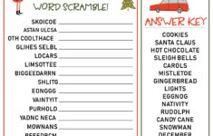 Christmas Word Scramble Game - 15 Free Pdf Printables | Printablee regarding Christmas Word Unscramble Worksheet