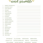 Christmas Word Scrambles   15 Free Printables | Printabulls Throughout Christmas Word Unscramble Worksheet