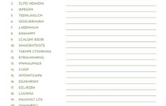 Christmas Word Scrambles - 15 Free Printables | Printabulls throughout Christmas Word Unscramble Worksheet