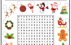 Christmas Word Search 2 - Ezpzlearn with Christmas Word Match Worksheet