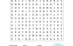 Christmas Word Search Printable (For Kids Or Adults) within Christmas Worksheets Word Search