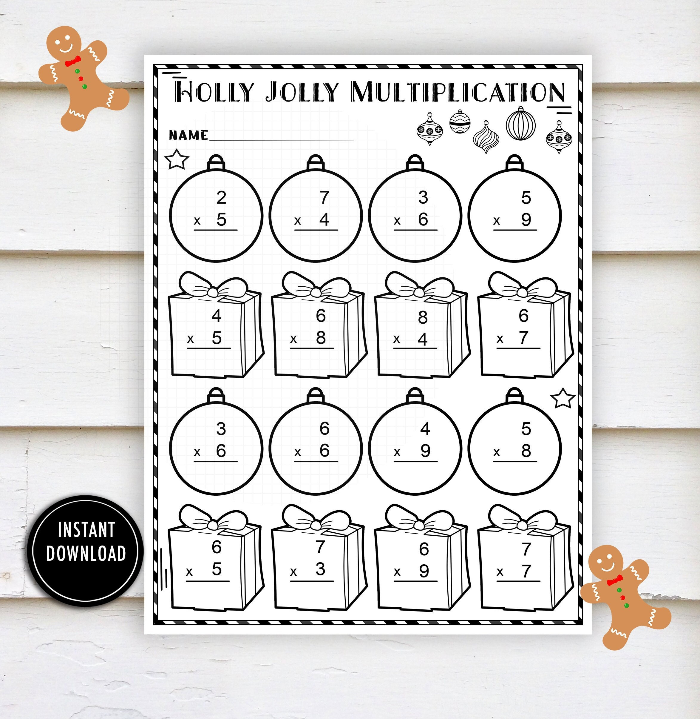 Christmas Worksheet Multiplication- &amp;quot;Math Worksheets&amp;quot; Winter Worksheets, Math, Multiplication, Times Tables, Practice in Christmas Math Multiplication Worksheet