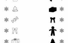 Christmas - Worksheet - Shadow Matching Game | Planerium with regard to Christmas Matching Worksheet