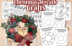 Christmas Wreath Craft - My Pinterventures regarding Christmas Wreath Worksheet